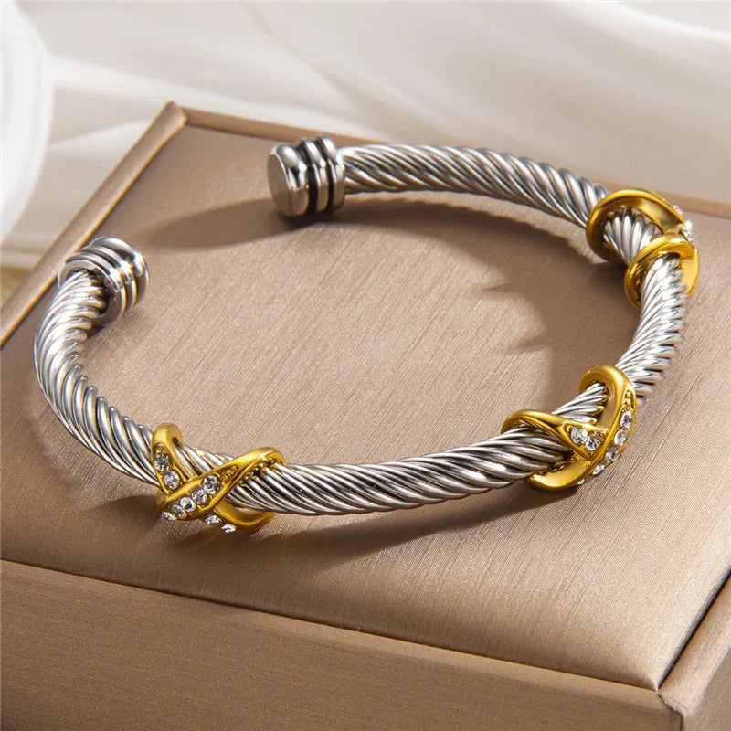 Nicky | Crystal Cable Bracelet