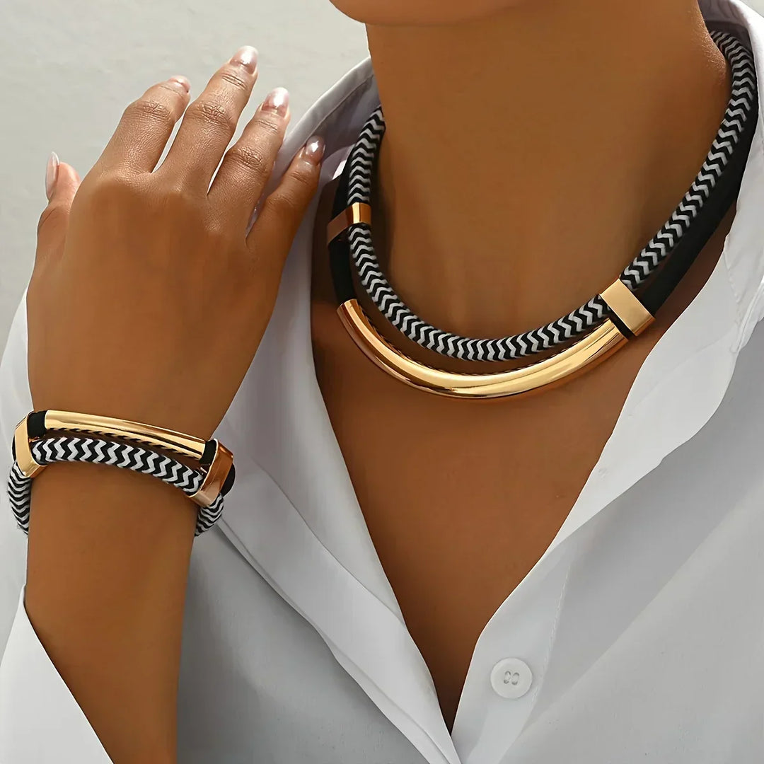 Althea | Link Necklace & Bracelet Set