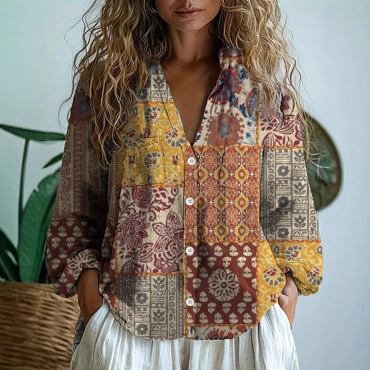Phyllis | V-Neck Relaxed Blouse