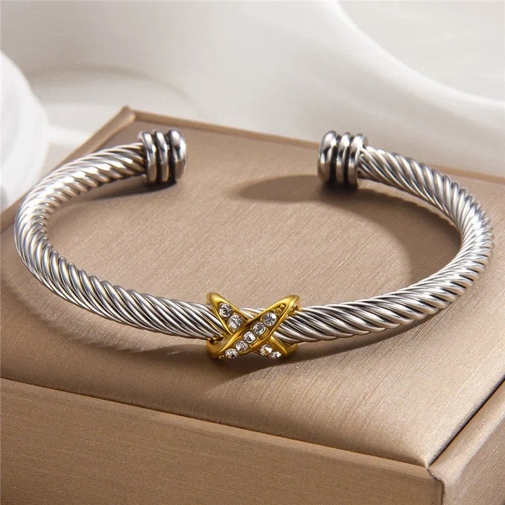 Nicky | Crystal Cable Bracelet