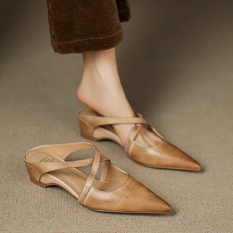 Lavinia | Genuine Leather Mules