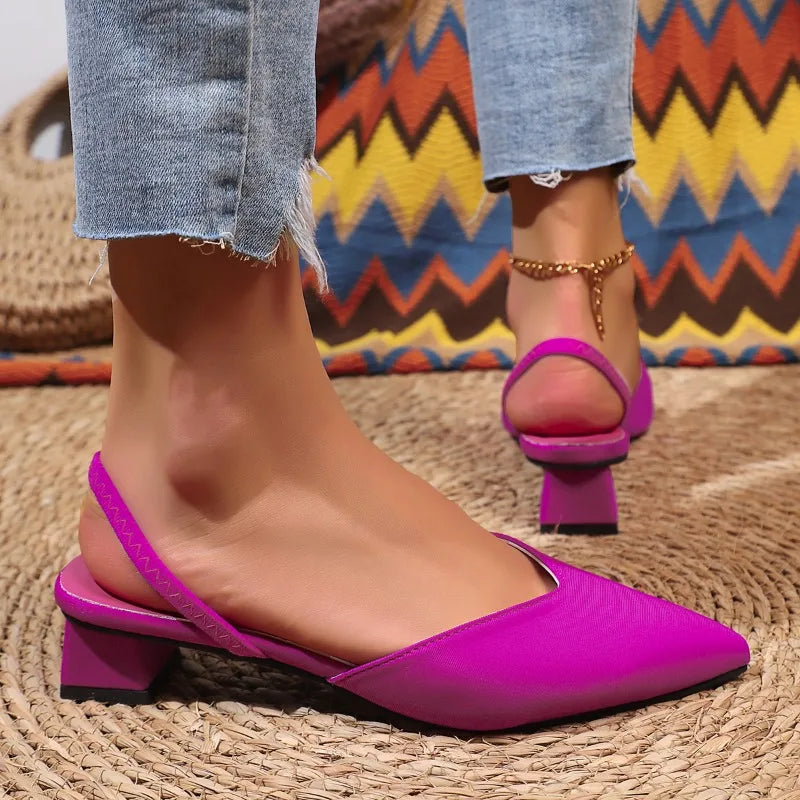 Trina | Low Block Heel Slingbacks