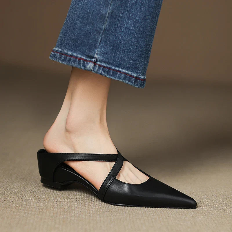 Lavinia | Genuine Leather Mules