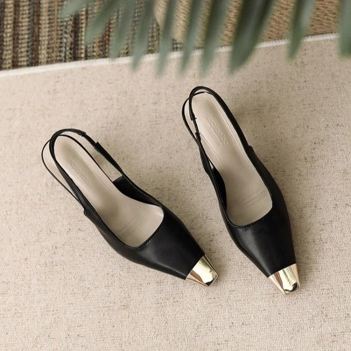 Peta | Pointed Toe Slingback Heels