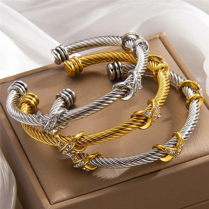 Nicky | Crystal Cable Bracelet