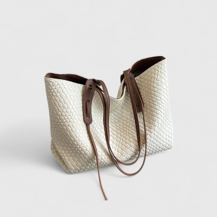 Leda | Elegant Woven Tote Bag