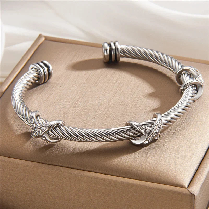 Nicky | Crystal Cable Bracelet