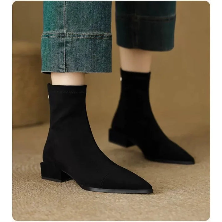Solveig | Elegant Comfort Heel Boots