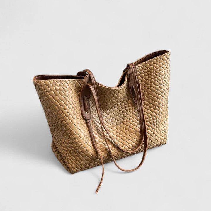 Leda | Elegant Woven Tote Bag