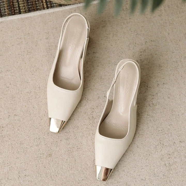 Peta | Pointed Toe Slingback Heels