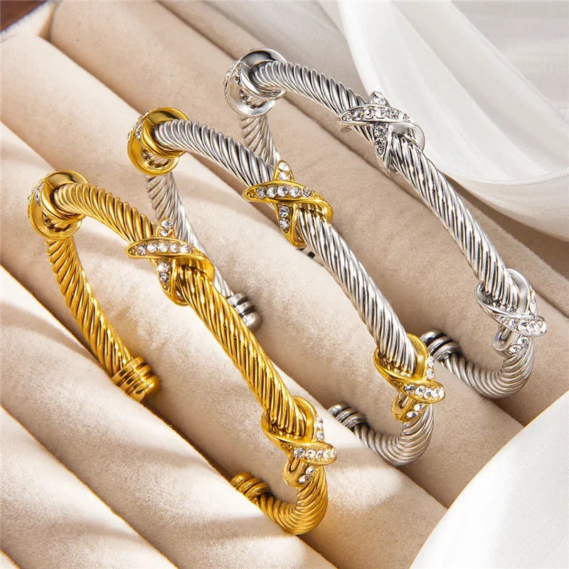 Nicky | Crystal Cable Bracelet
