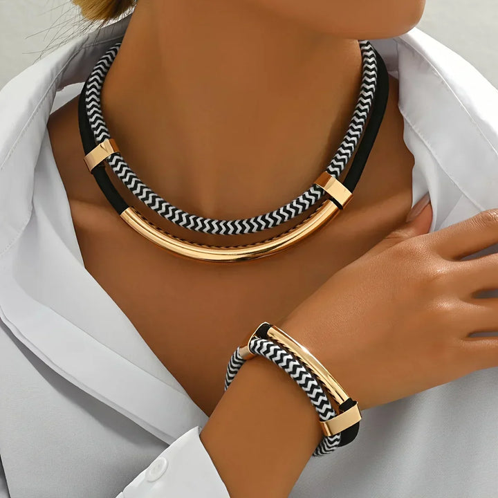 Althea | Link Necklace & Bracelet Set