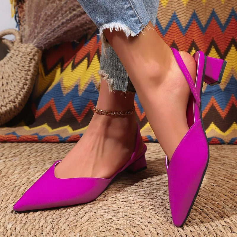 Trina | Low Block Heel Slingbacks