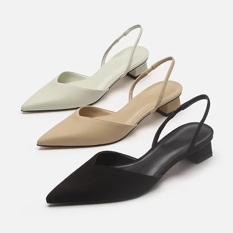 Madeleine | Low Heel Slingback Shoes
