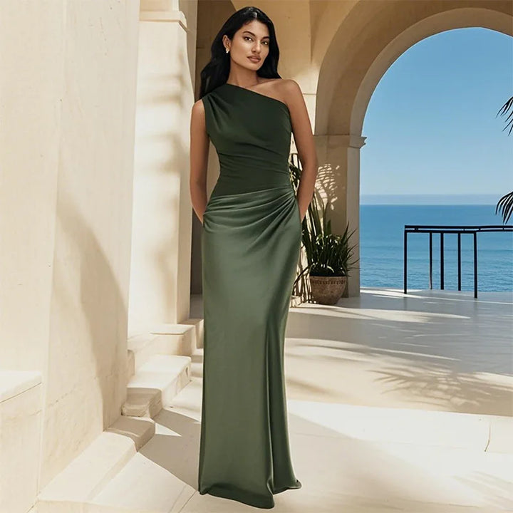 Maree | Maxi Dress with a Guilt in Satin