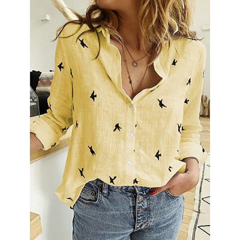 Aileen | Casual Linen Summer Blouse