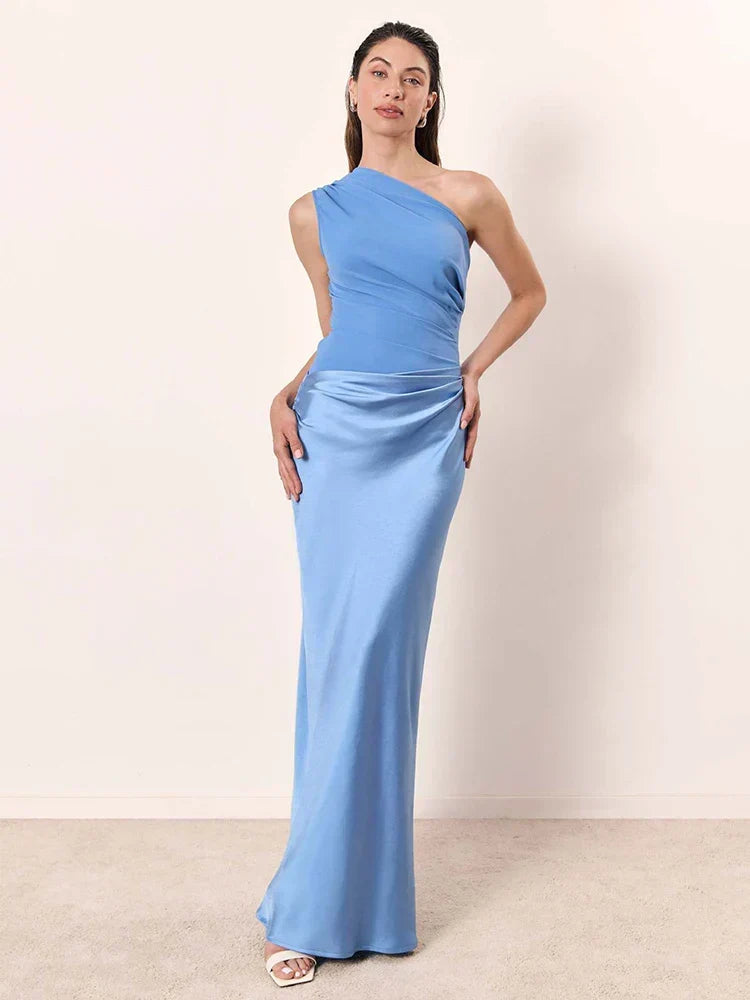 Charlotte | Maxi Dress with a Guilt in Satin