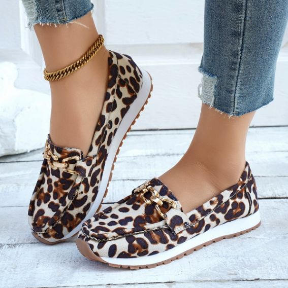 Augusta | Leopard Print Loafers