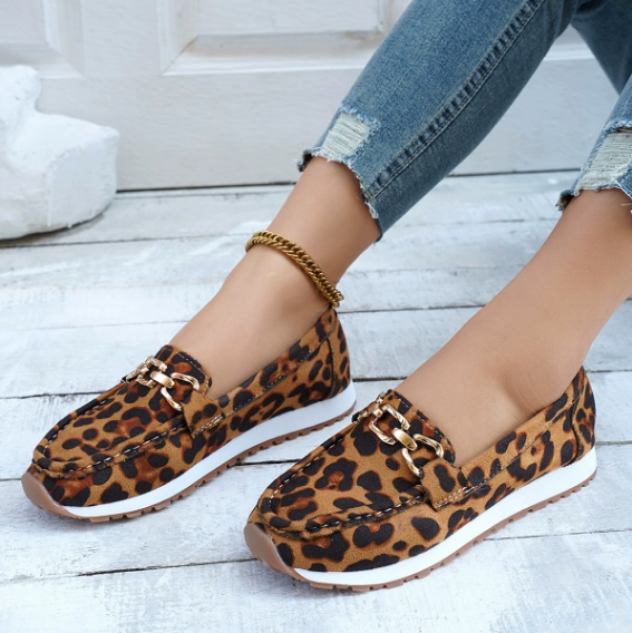 Augusta | Leopard Print Loafers