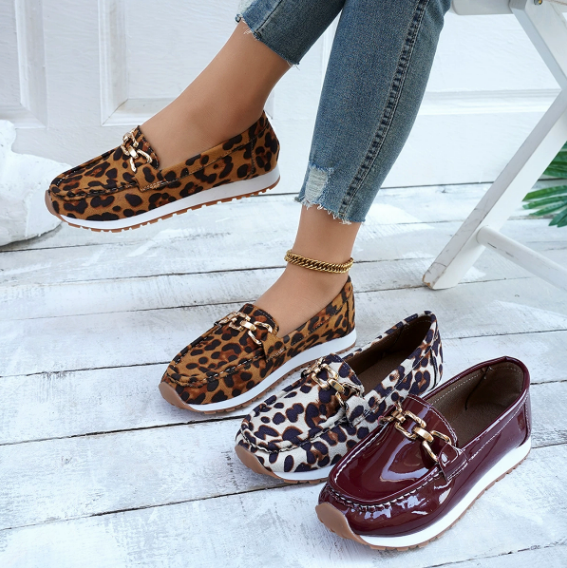 Augusta | Leopard Print Loafers