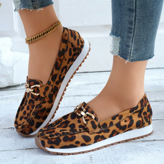 Augusta | Leopard Print Loafers
