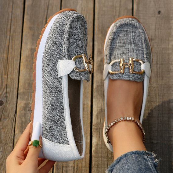 Ricki | Flat Buckle Loafers
