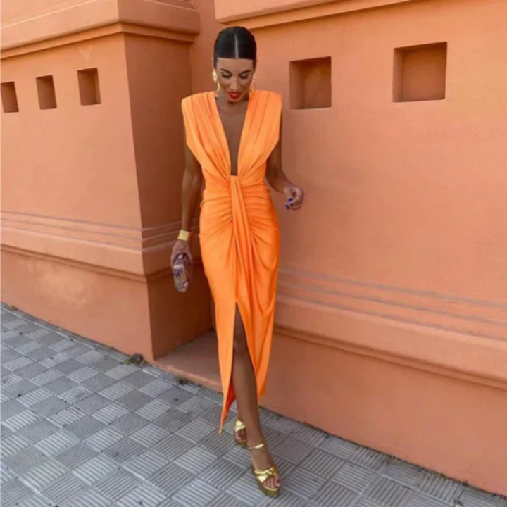 Ruth | Elegant Pleated Dress