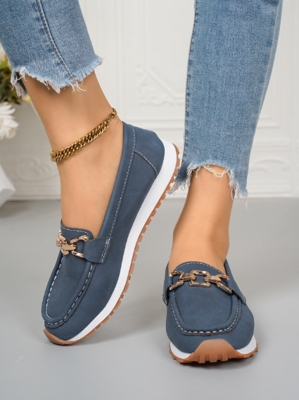 Philippa | Orthopaedic Flat Buckle Loafers