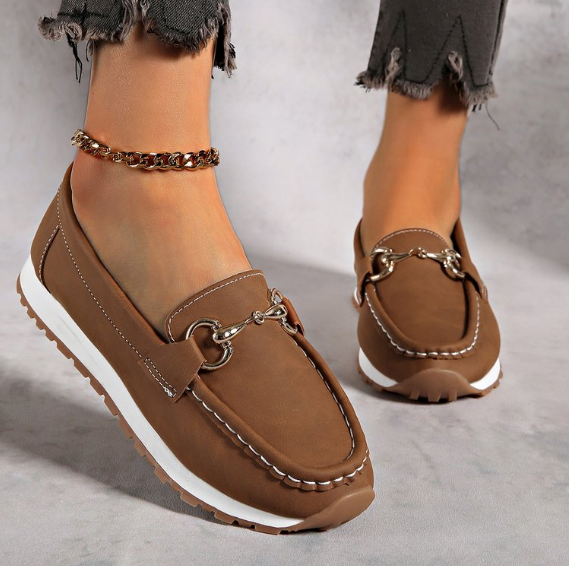 Tatiana | Flat Buckle Loafers