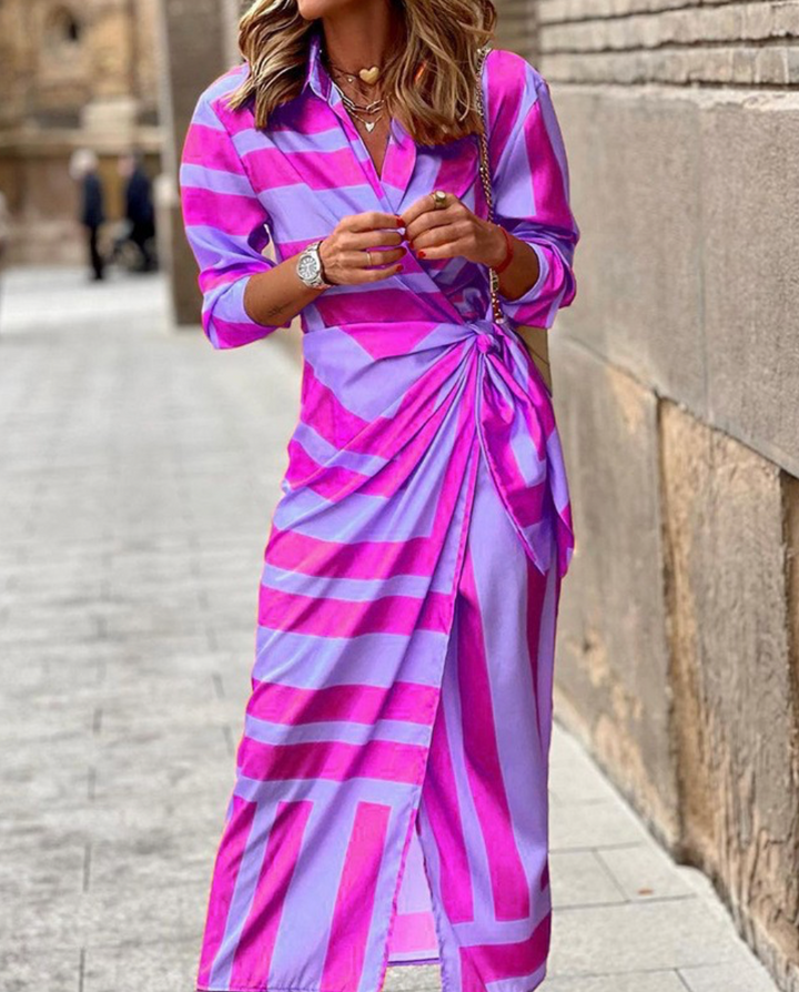Leila | Printed Wrap Dress