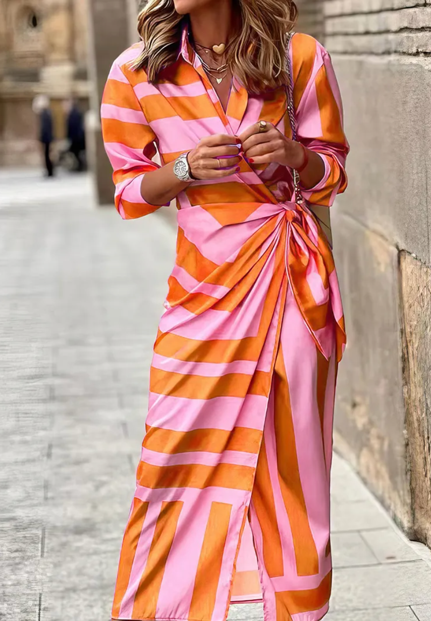 Leila | Printed Wrap Dress