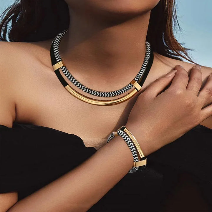 Althea | Link Necklace & Bracelet Set