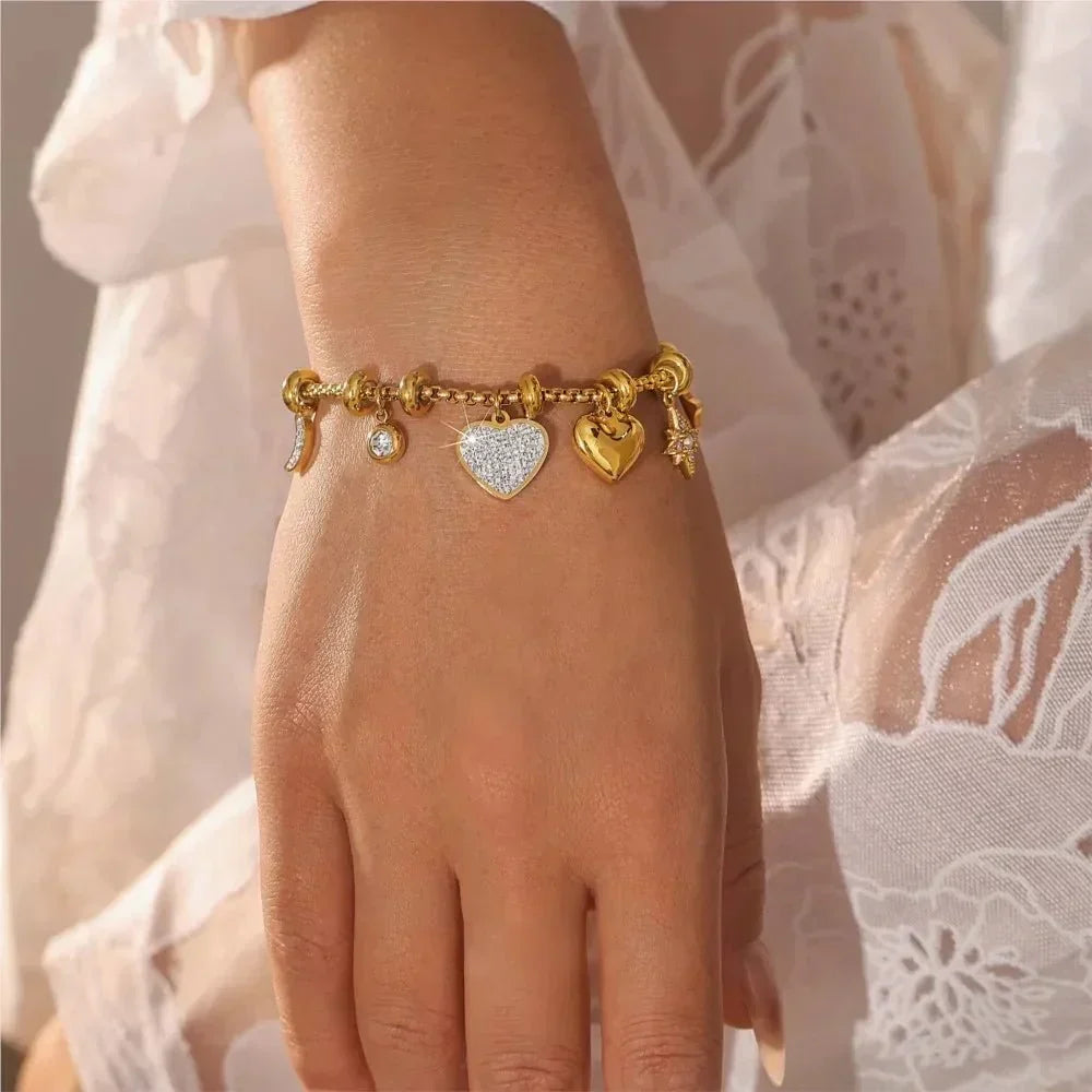Gabby | Zircon Charm Bracelet