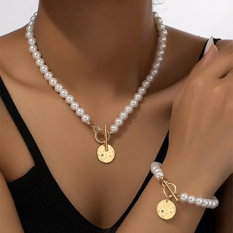 Mamie | Pearl Necklace Set