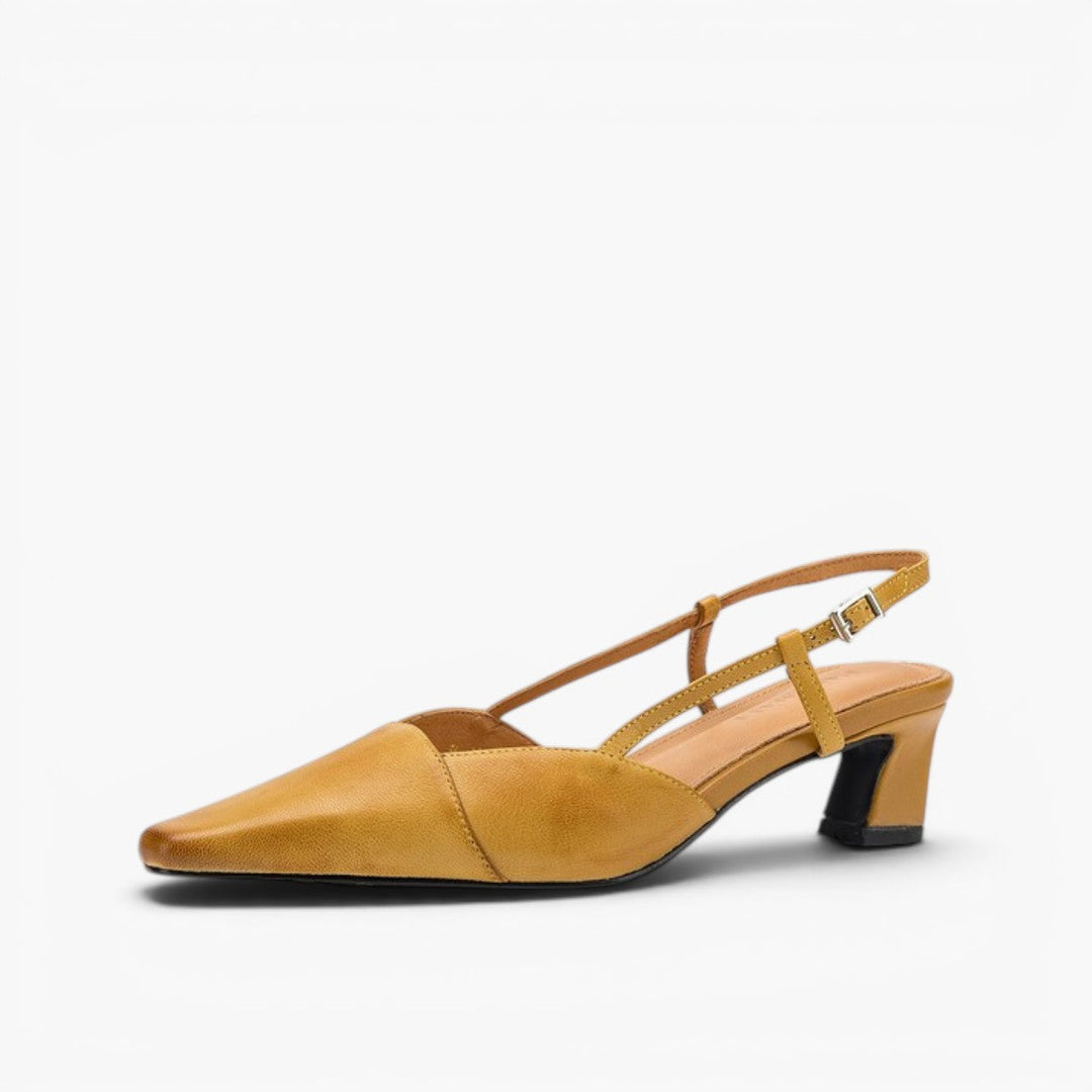Felicity | Leather Slingback Heels