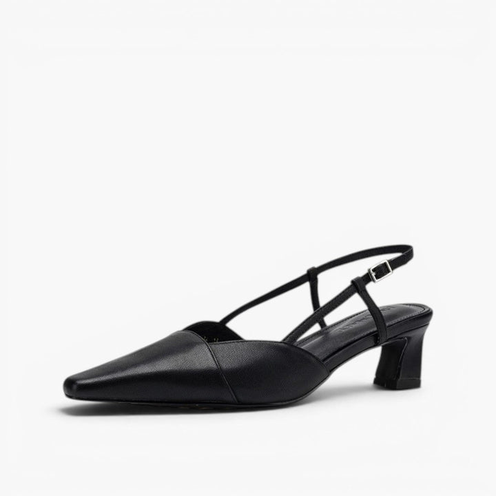 Felicity | Leather Slingback Heels
