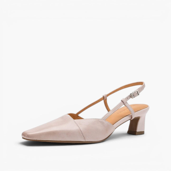 Felicity | Leather Slingback Heels