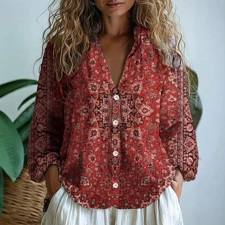 Phyllis | V-Neck Relaxed Blouse