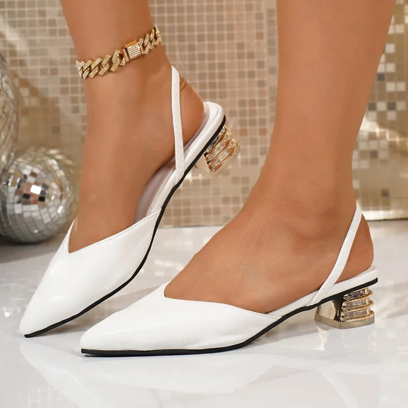 Antoinette | Low Block Heel Slingbacks
