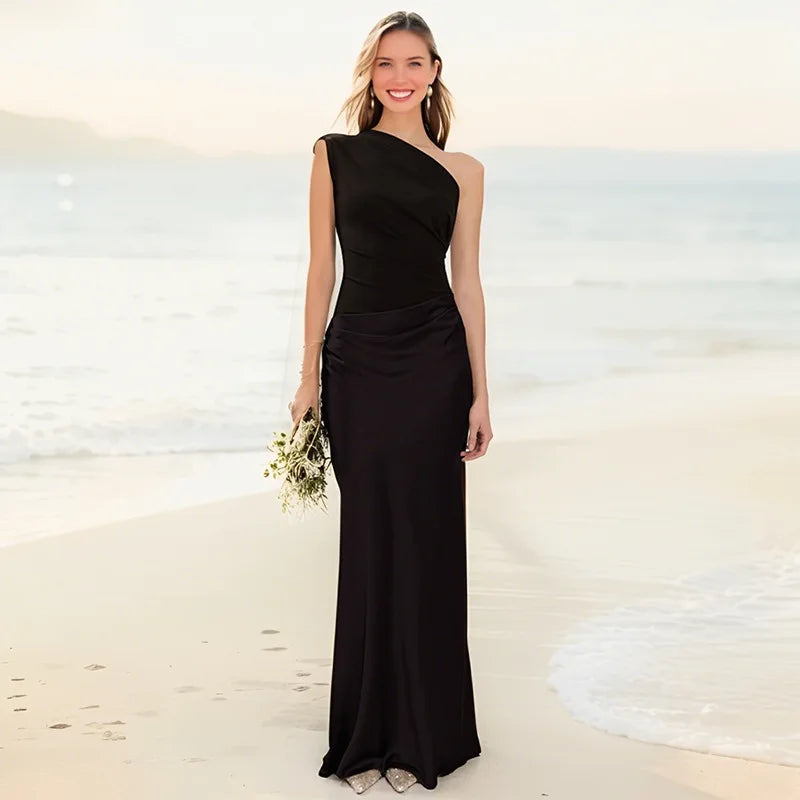 Charlotte | Maxi Dress with a Guilt in Satin