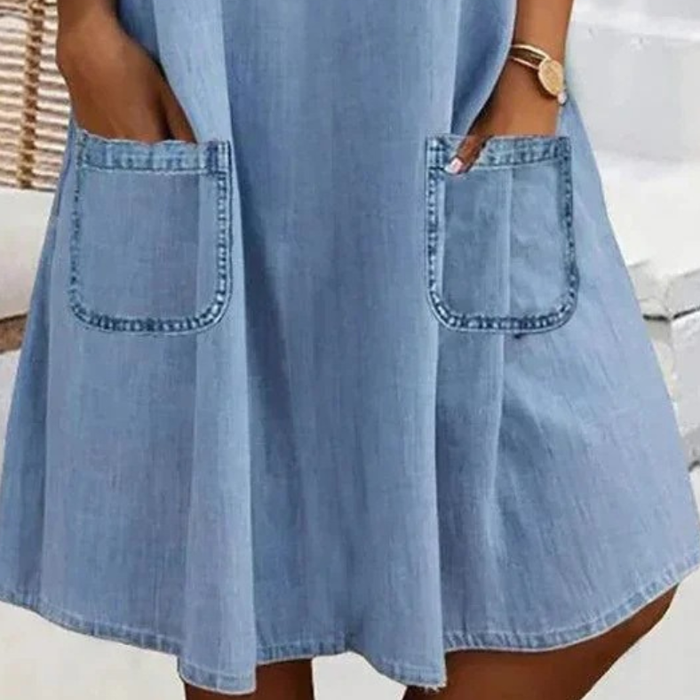 Leilani | Chic Denim Midi Dress