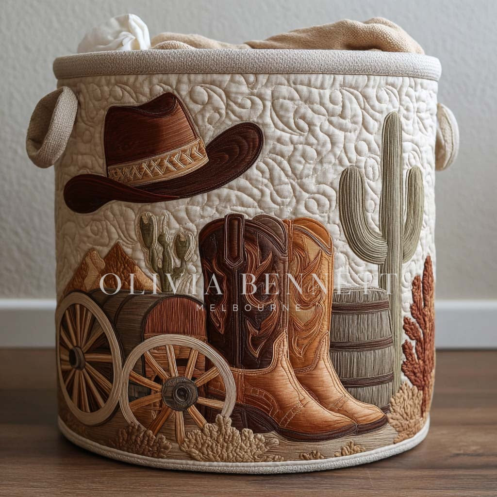 Western Spirit | Quilted Storage Basket
