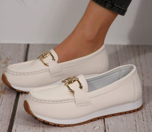 Ricki | Flat Buckle Loafers