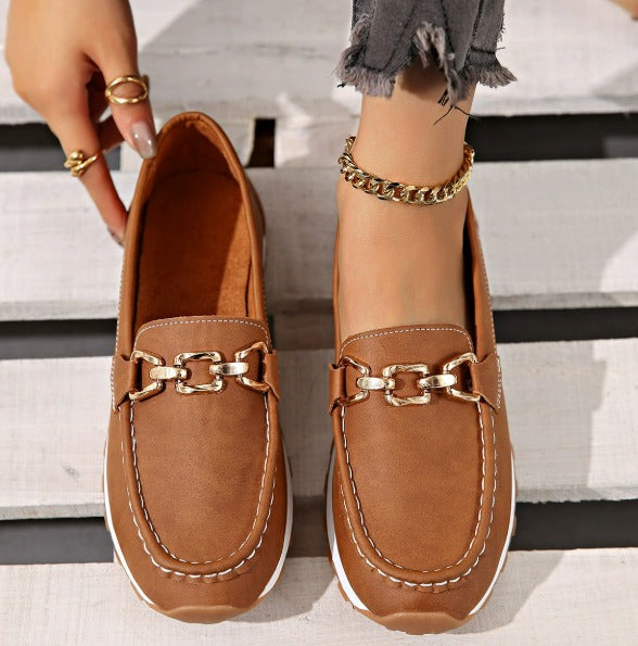 Philippa | Orthopaedic Flat Buckle Loafers