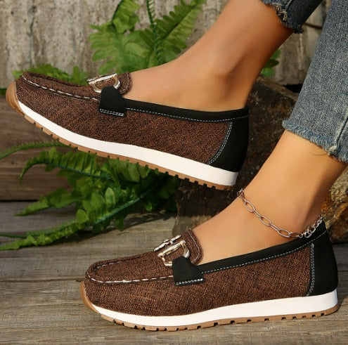 Ricki | Flat Buckle Loafers