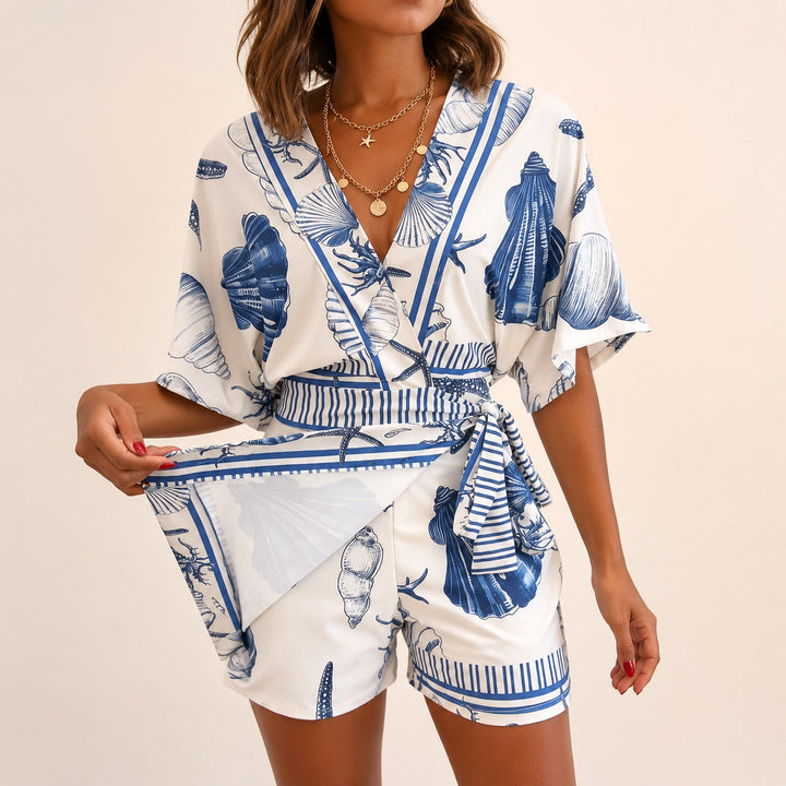 Trudie | Playsuit With Skirt Overlay And Side Tie