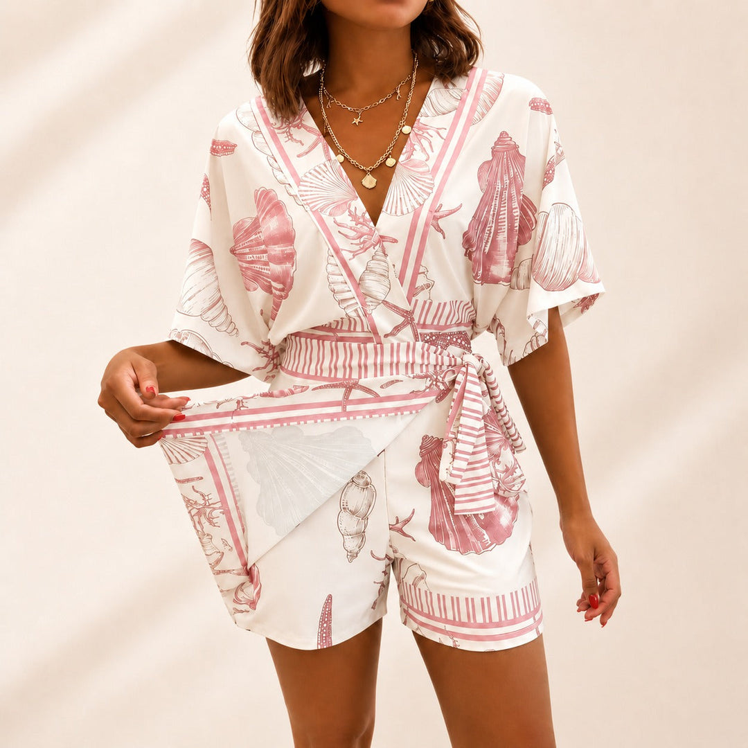 Trudie | Playsuit With Skirt Overlay And Side Tie