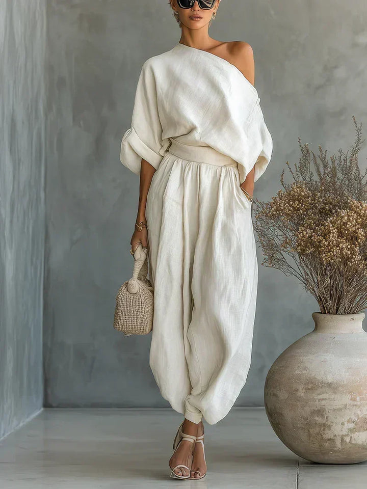 Noelle | 2-Piece Set with Off-the-Shoulder Design
