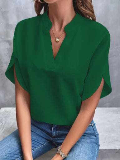 Kirstie | Short-Sleeve Batwing Blouse