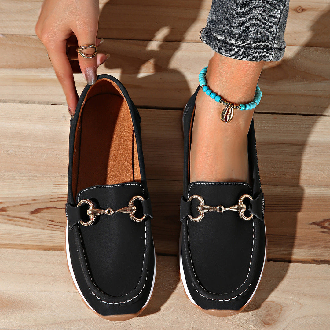 Tatiana | Flat Buckle Loafers